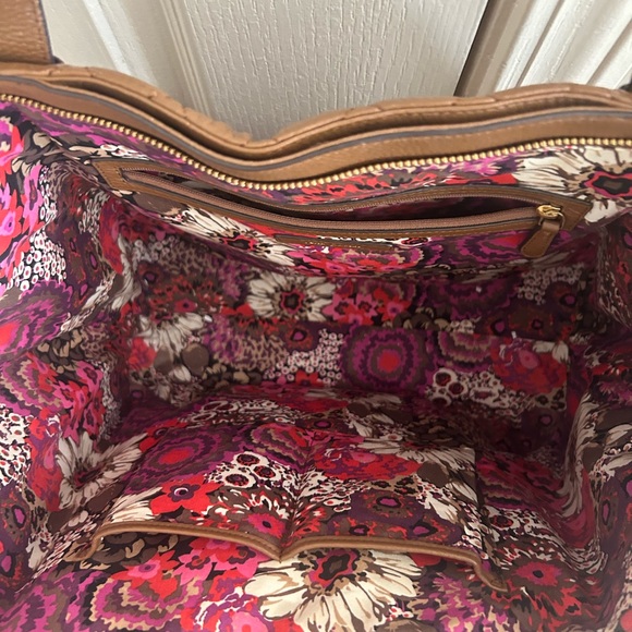 Leather Vera Bradley computer bag. - Picture 6 of 7